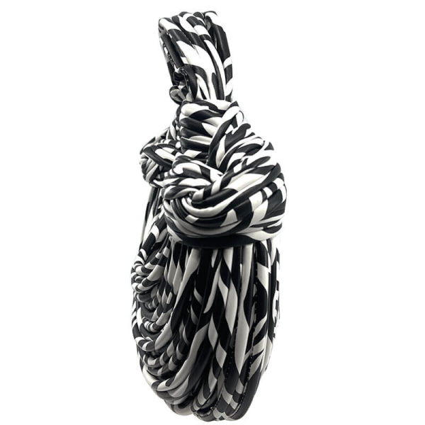 Tote Calypso Black&White, Knoten, side